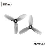 HQProp D76mm X3 3 Inch Cinewhoop Propeller PC Grey 2CW 2CCW for FPV Drone