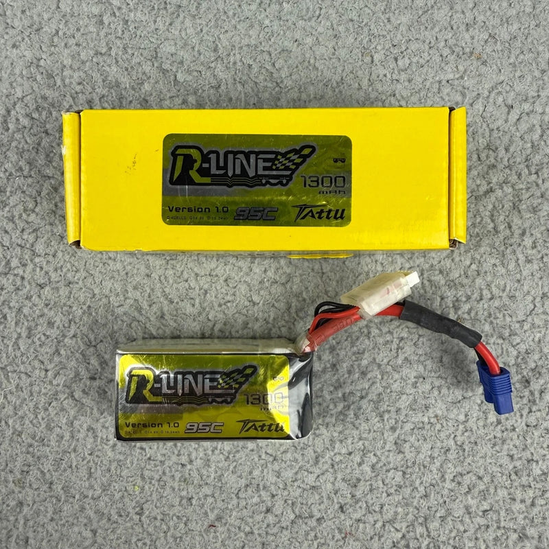 Tattu R-Line 1300mAH 95C Lipo Battery 14.8V FPV Drone Racing Replacement Part 5 Battery