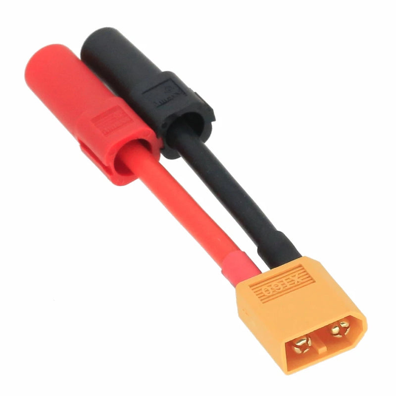 HXT150 Male+/Female- to XT60 Male cable 12AWG 5CM wire For RC LIPO Battery FPV