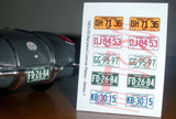 1955 - 1959 MARYLAND miniature LICENSE PLATES for 1/25 scale MODEL CARS¡ªPLS READ