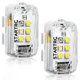 STARTRC white drone LED accessory with clear housing and yellow circuit LEDs