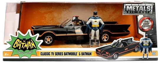 1/24 BATMAN 1966 CLASSIC TV SERIES BATMOBILE WITH FIGURE DC COMICS 98259