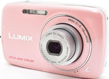 Panasonic LUMIX DMC-S1 Pink 12.1MP 4x Zoom Digital Camera from Japan