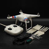 Dji Phantom 2 P33OZ Drone White With Colored Details Not Working For Parts
