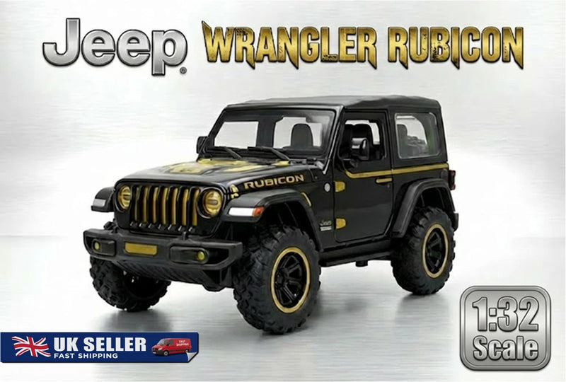 1:32 Jeep Wrangler Rubicon 1/32 Diecast Model Car Gift Toy Kids Adults Collector