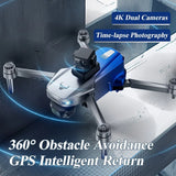 4K GPS Drone, 360?? Obstacle Avoidance, 3-Axis Gimbal, Auto Return, 2 Batteries