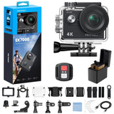 4K Ultra HD Action Camera with EIS 131ft Waterproof Wireless Remote Control