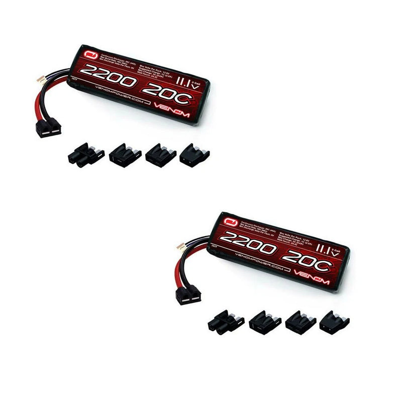 RC LiPo replacement battery with 11.1V pack, red case, wires and 5 connectors