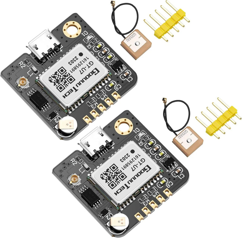 2 Pack GT-U7 GPS Module Satellite Navigation Positioning GPS Receiver Drone Micr