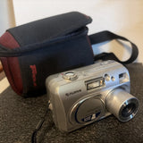 Fujifilm Digital Camera FinePix A210 3.2MP Silver Tested Works With Case