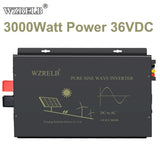 3000W Pure Sine Wave Inverter Power Converter 36V Solar Motor Home Truck Van Car