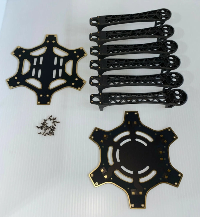 F550 Flame Wheel kit - 6 BLACK frame arms Hexacopter UAV Drone sUAS