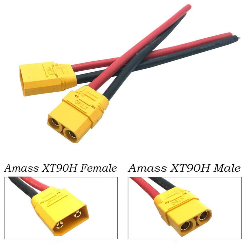 XT90 Male Female Connector 10cm 10AWG Silicon Cable RC Lipo Battery FPV Racing