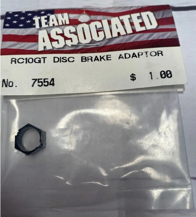 Team Associated RC10GT Disc Brake Adapter plastic 7554 ASC7554 Vintage RC BOX A3 Converter