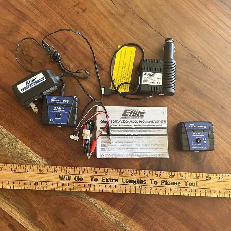 E-Flite Celectra 2S 7.4V DC LiPo 700mah Chargers EFLUC1009 Battery