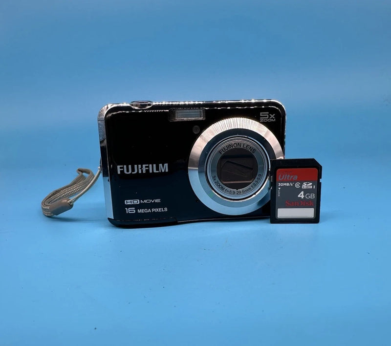 Fujiflm FinePix AX660 16.0MP Digital Camera With SD Card, Black - Tested