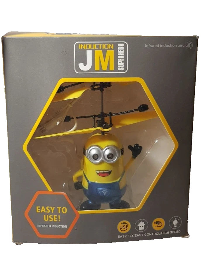 Induction Minion Flying Drone Helicopter Infrared Aircraft Toy JM Superhero with