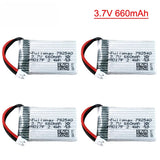 3.7V 660mah 25C 792540 Lipo Battery PH2.0 plug For Radiolink F121 F110S RC toys