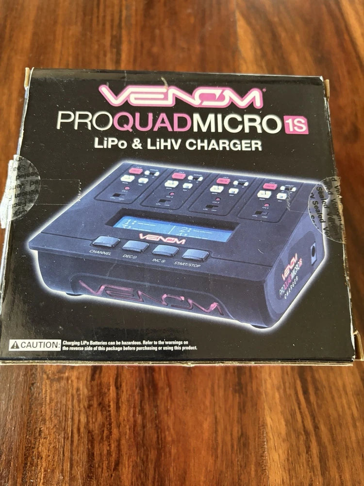 1S LiPo LiHV AC/DC 4?Port Battery Charger -Venom Pro Quad Micro Battery