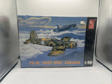 Sealed 1:48 FG-1D Post War Corsair model airplane kit box with plane artwork