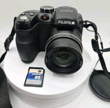 Fujifilm FinePix S1000fd 10MP 12x Zoom Digital Camera Black With SD Card Tested