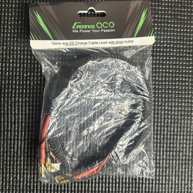 GENS ACE GEAC007 2S Charge Cable (4mm Battery/4mm Charger) HH - New / Sealed Battery