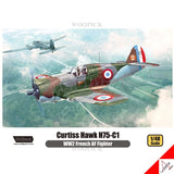 WOLFPACK 1/48 Curtiss Hawk H75-C1 WW2 French AF Fighter Hobby Model kit #WP14815