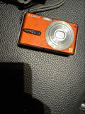 Panasonic DMC-FX79 Orange Compact Digital Camera Excellent Condition