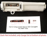 1972 CHEVROLET NOVA SS PRO STOCK "OLD PRO" GAUGE FACES - 1/25 AMT kits¡ªPLS READ