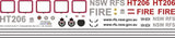 Decal 664 Bell 412 Helitak VH-UCH Helicopter RC Model