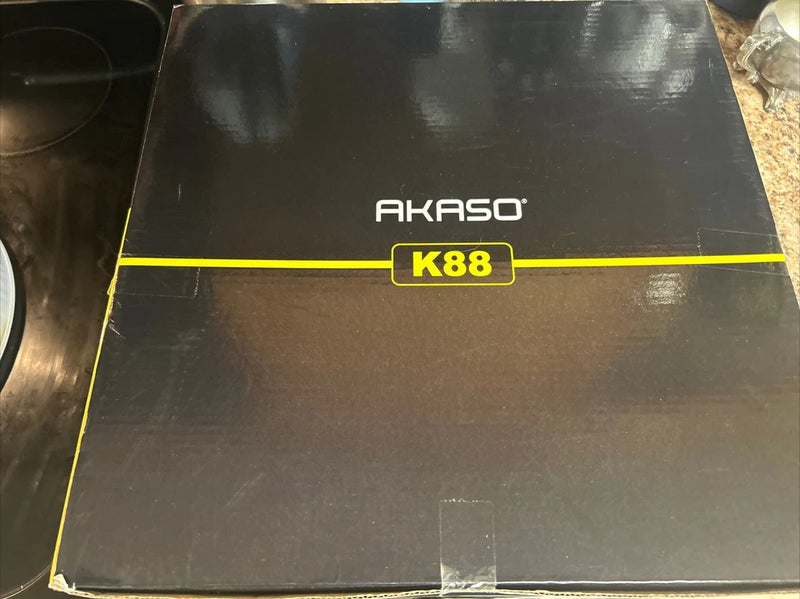 AKASO K88 RC drone box with logo and yellow trim