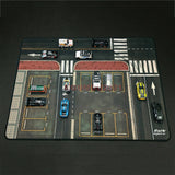Diorama 1: 64 Display Model Mouse Pad Car Vehicle Scene Parking Lot Display Pad