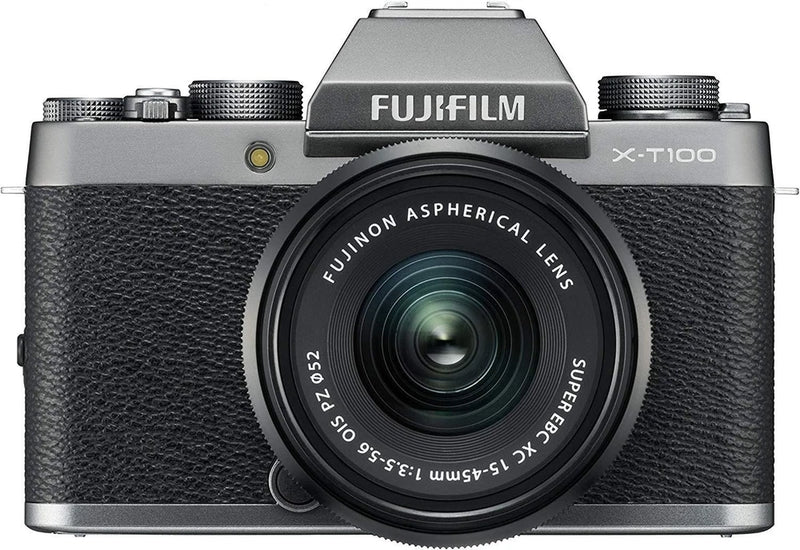 Fujifilm X-T100 Mirrorless Camera Lens Kit Dark Silver