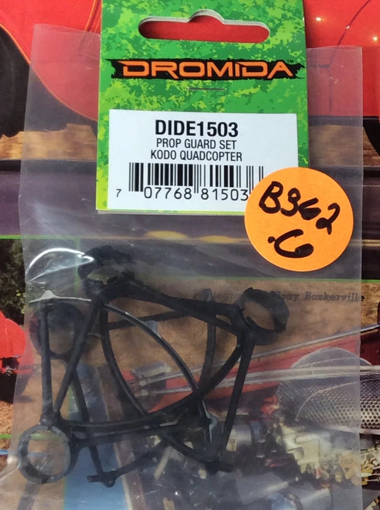Dromida DIDE1503 prop guard set with black quadcopter guards in clear pack