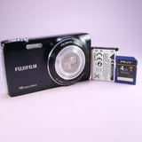 Fujifilm Digital Camera FinePix JZ250 16.0MP Black Tested W/ Battery and SD Card