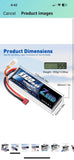 Zeee 3S Lipo Battery 5500mAh 11.1V 80C Hard Case RC Battery with EC5 Connect...