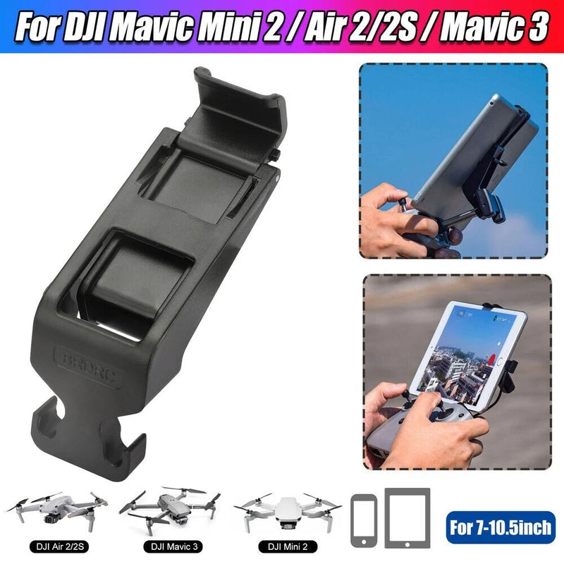 Tablet extended bracket holder with adjustable clamp, fits 7–10 inch tablets, black