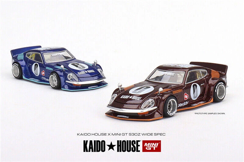 MINIGT x Kaido House  KAIDO Fairlady Z Dark blue / Red Model cAR in box