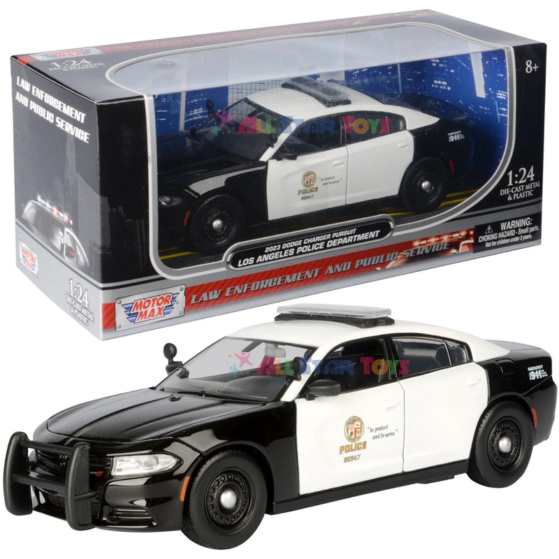 Motormax 2023 Dodge Charger LAPD Los Angeles Police Dept 1/24 Car Model 76808