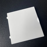LiveFine pill dispenser battery compartment cover, white plastic with two side tabs