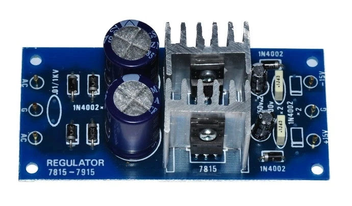 +/-15VDC 1A DC Regulator Power Dual Supply input AC 12-18V [ Unassembled KIT ]