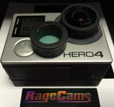 GOPRO HERO4 BLACK CAMERA IR FULL SPECTRUM 5.4MM INFRARED FLAT LENS 1000NM FILTER