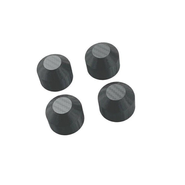 Set of 4 motor protective dust covers, black.