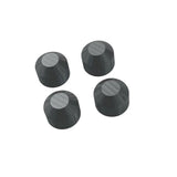 Set of 4 motor protective dust covers, black.