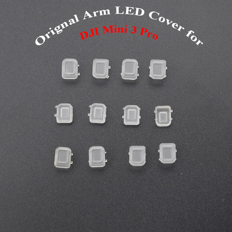 DJI Mini 3 Pro motor arm LED cover lampshade replacement set, translucent square caps