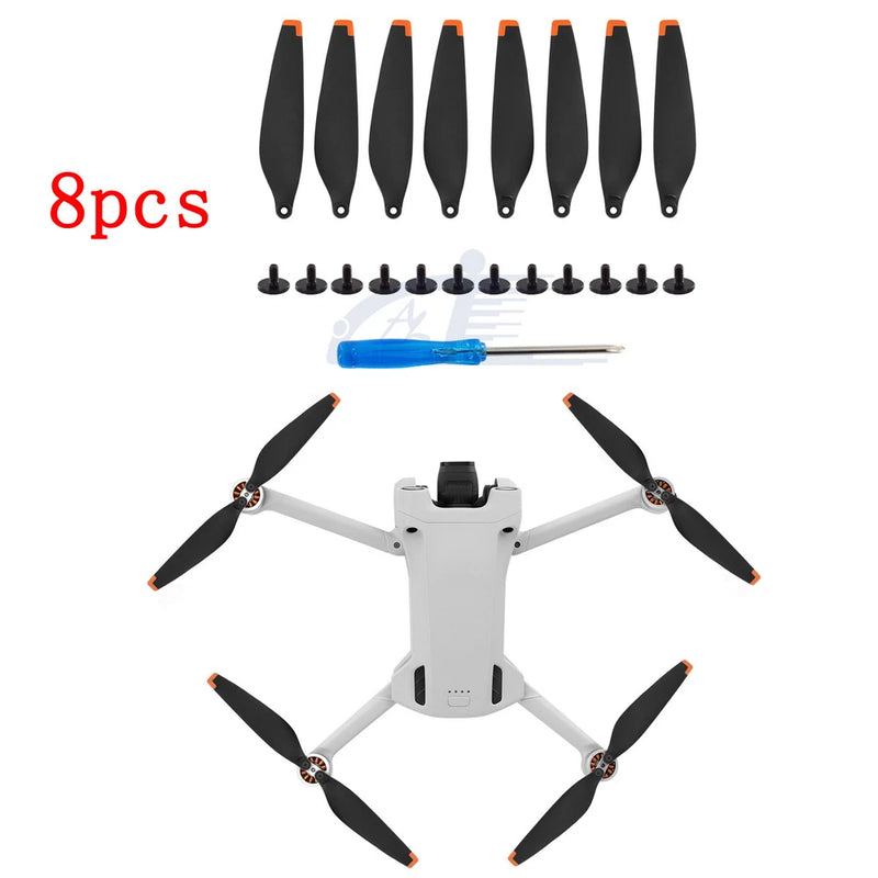 8PCS Low-Noise Propellers Props Blade For DJI Mini 3 Pro /Mini 4 Pro Accessories