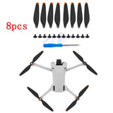 8PCS Low-Noise Propellers Props Blade For DJI Mini 3 Pro /Mini 4 Pro Accessories