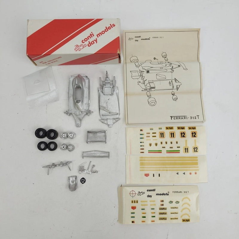 Conti Day Models 1/43 Scale Ferrari 312 T Metal Diecast Model Kit NEW IN BOX