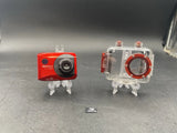 Vivitar DVR 786HD Full Action Camera, red, waterproof case ,Micro SD Card .Used