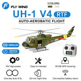 FlyWing UH1 V4 RC Helicopters RTF/PNP Brushless 10CH One Key Takeoff RC Aircraft